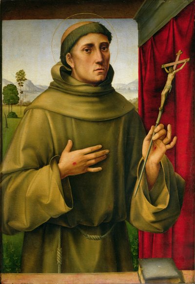 St. Franciscus van Assisi, ca. 1490 door Il Francia